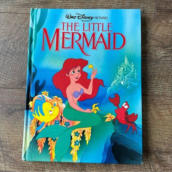 1989 Little Mermaid - Disney Book , Pre-Owned Hardcover - Picture 4 of 13